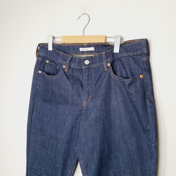 LEVI'S Dark Rinse 414 Relaxed Fitted Straight Leg Jeans - Picture 7 of 15